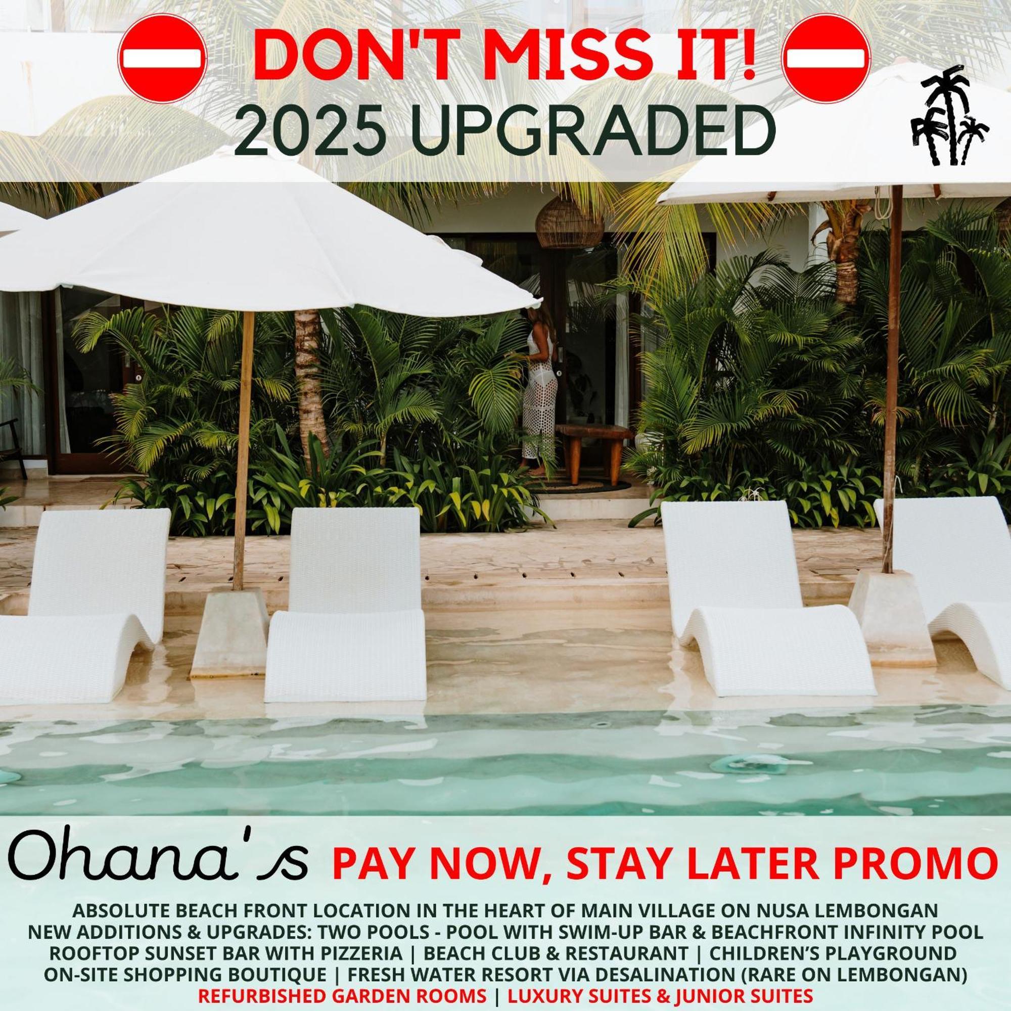 Ohana'S Beachfront Resort & Beach Club Nusa Lembongan Buitenkant foto